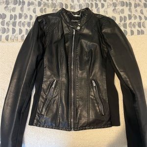 Express - Black Faux Leather Jacket